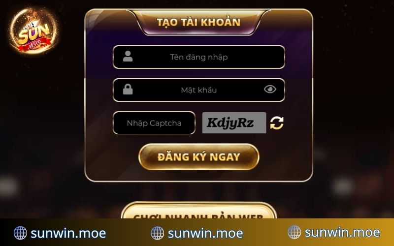 Cách thức tạo tài khoản SUNWIN trải cho anh em